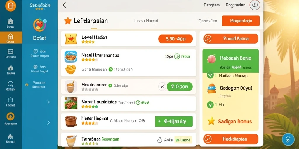 Sistem reward yang memotivasi pemain untuk terus berusaha.
