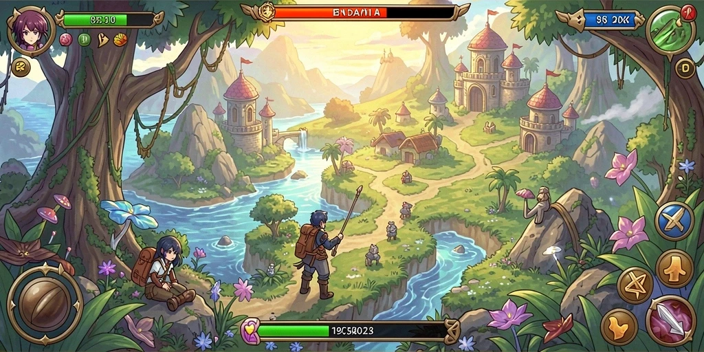Screenshot aplikasi KINGDOMTOTO memperlihatkan pertempuran epik.