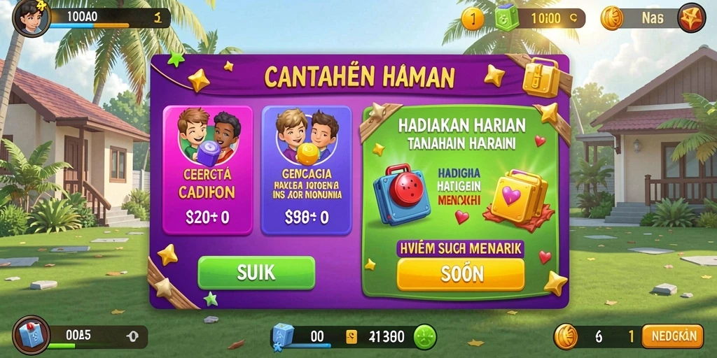 Berbagai hadiah menarik menanti setiap pemain.