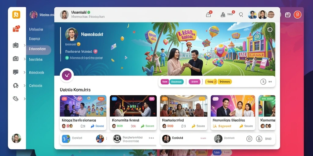 Komunitas aktif yang saling mendukung dan berbagi.