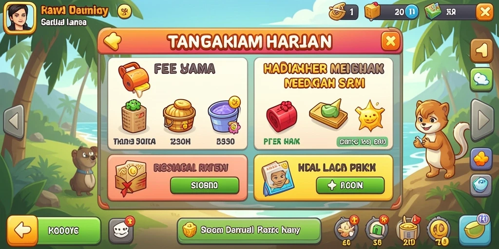 Pengumpulan poin dan reward yang menambah motivasi bermain.